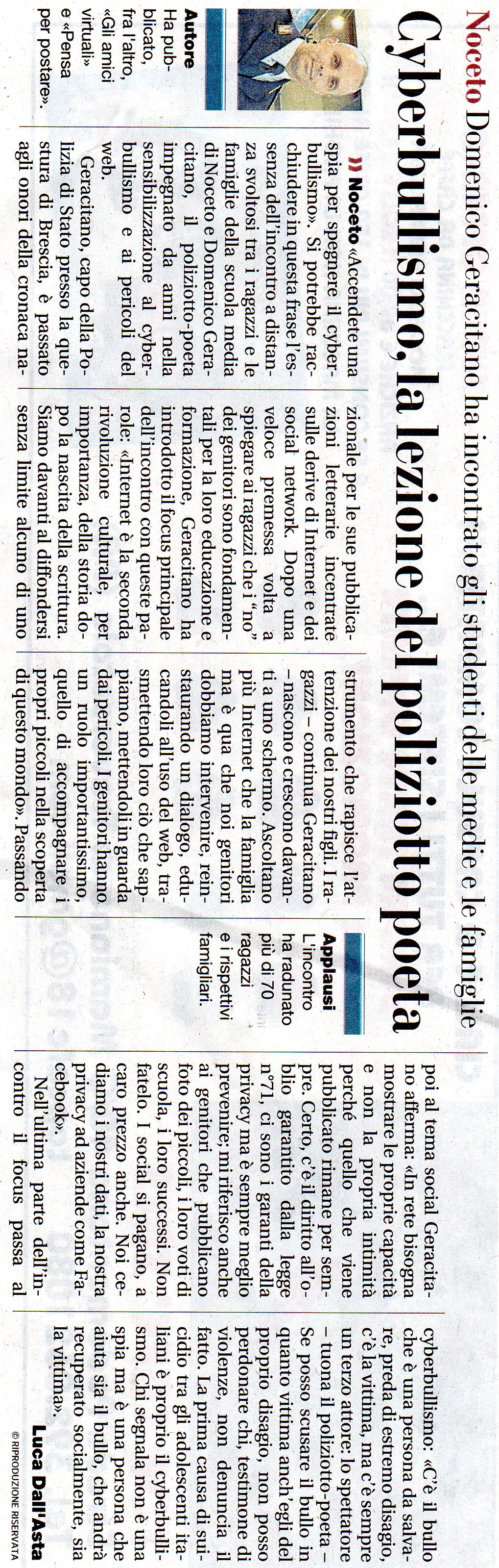 Incontro sul cyberbullismo