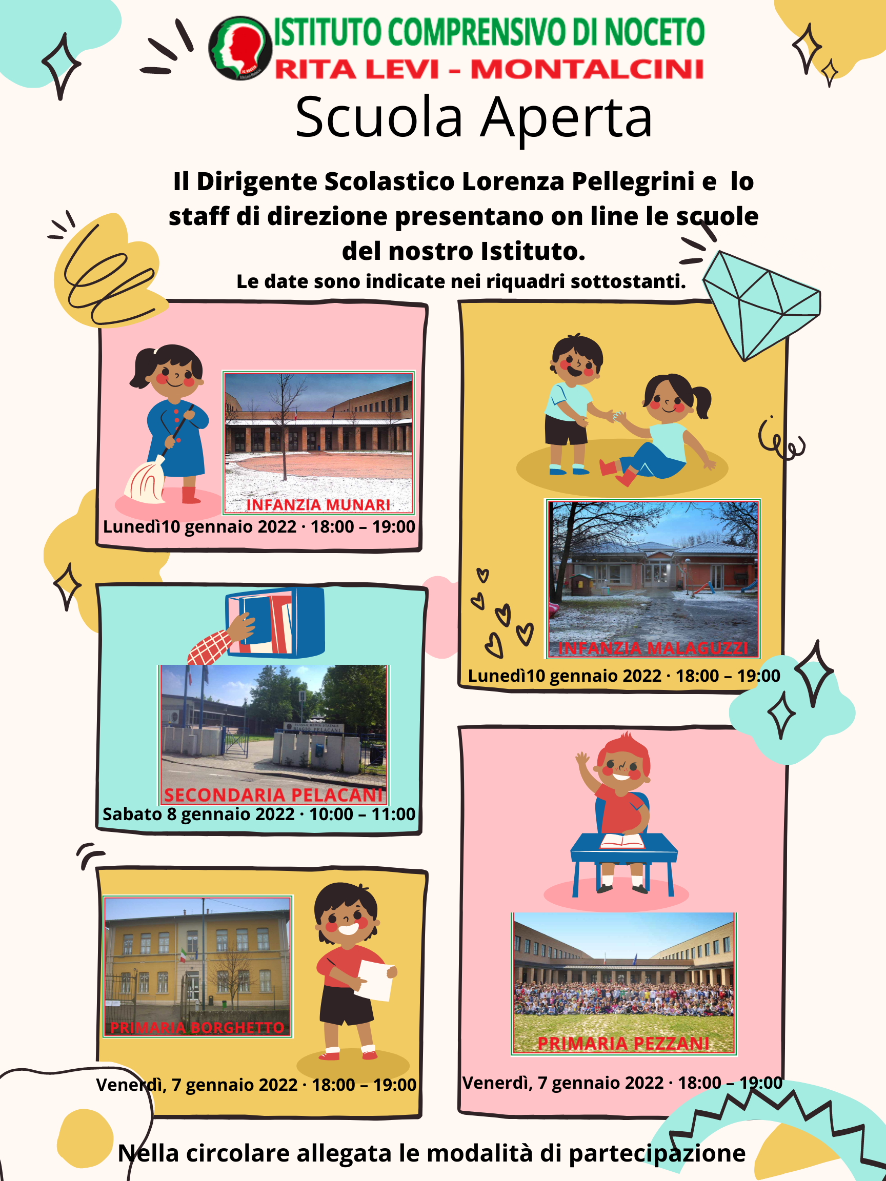 Scuola aperta IC Noceto locandina